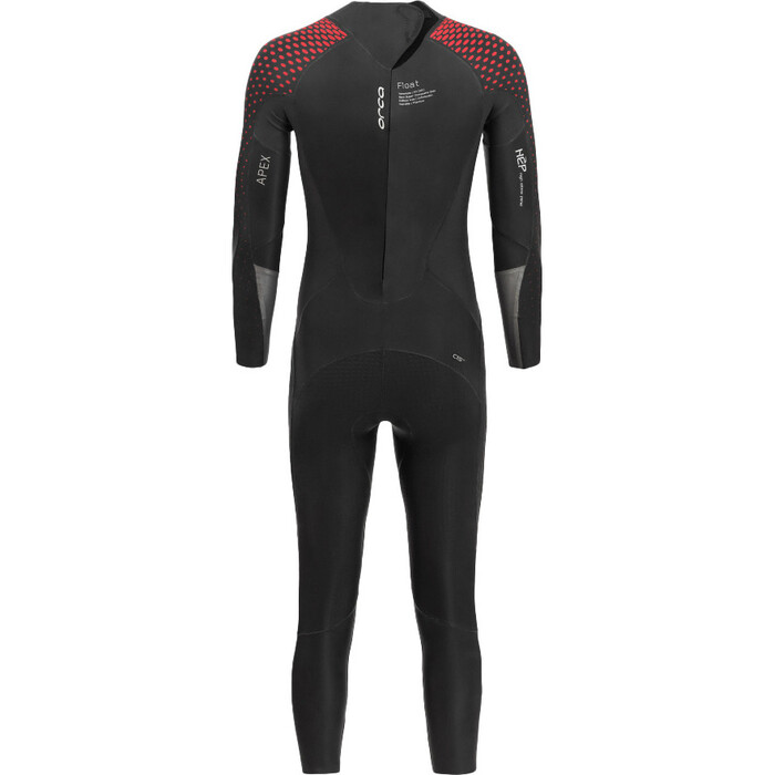 2024 Orca Mens Apex Float Back Zip Triathlon Wetsuit MN13 - Red Buoyancy